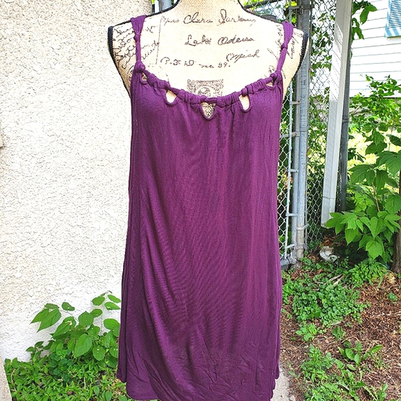 {Mossimo•Black Label} Aubergine Tank Top, Size L - Picture 2 of 6